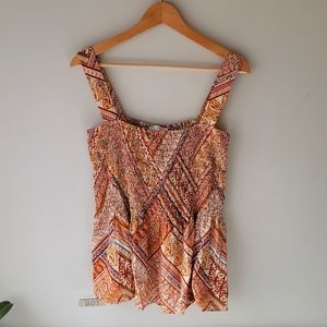 Multi colored top, medium, Rose+olive